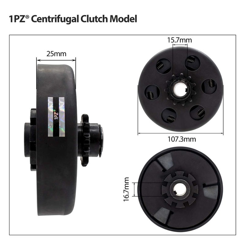 1PZ BA5-11T Centrifugal Clutch 5/8" Bore #35 Chain 11T Replacement for Baja DB30 Motovox MBX10 MBX11 Camp Go Kart Mini Bike Engine - Image 3